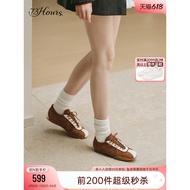 73hours Women's Shoes Sun Kiss Autumn New Style Ballet Style Thin-Soled German Training Shoes Women 