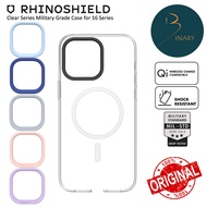 RhinoShield Military Grade Clear Series Protection Case for iPhone 16 I 16 Plus I 16 Pro I 16 Pro Ma