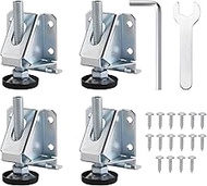 Lpraer Pack of 4 Furniture Feet, 115 mm, Height-Adjustable Feet, Heavy Duty Levelling Feet, M10 Cabi