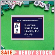 Mahjong Rule Card Kit Foldable Mahjong Rules Card 2024 Mahjong Score Card Set Official National Mahjong League Hands Rules Mah Jongg Instruction Cards 4pcs Pack