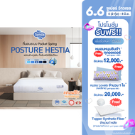 [Best Seller🔥] ที่นอน Synda รุ่น Posture Hestia 3.5ฟุต 5ฟุต 6ฟุต ( ระบบ Pocket Spring พ็อกเก็ตสปริง) (แถมหมอนหนุน)