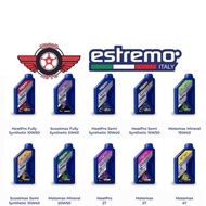 100% ORIGINAL ESTREMO (ITALY) 4-STROKE MOTOR OIL (4T), 2-STROKE MOTOR OIL (2T), COOLANT