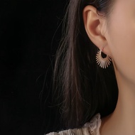Statement Silver Earring  Sunflower Hoop Earrings  Fashion Dangling Earring Korean  Flower Earrings 