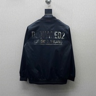 Jacket Men's Dsquared2 Genuine Mirror Lettering 2 Layers High Quality Silver Buckle White Sleeve Hot