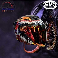[SG Seller 🇸🇬] PSB Approved Evo RS9 Demon Open Face Helmet Venom Marvel
