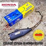 RSX150 ORIGINAL  ESPADA E6 EXHAUST 30MM Stainless Steel Manifold 2 Silencer: 1-Direct & 2-Stopper EK