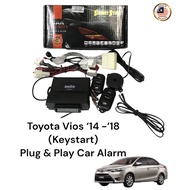 Toyota Vios 2014-2018 NCP 150 (Keystart) Plug & Play Car Alarm