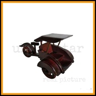 TERMURAH MINIATUR BECAK KAYU MINI ukm blitar