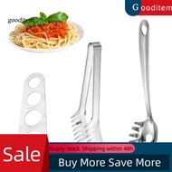 [Gooditem] Pasta Scoop Food Grade Heat-Resistant Stainless Steel Noodle Tongs Pasta Spoon Spaghetti 