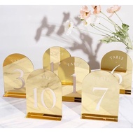 Table Mirror acrylic stand for event / wedding / decoration