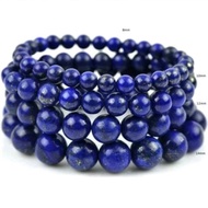 Gelang Batu Natural Lapis Lazuli Serat Emas Terbaik