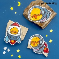 JUMBO STICKER - SPACE DUCK - ASTRONAUTS DUCK - JOURNALING STICKER - JOURNAL PLANNER STICKER