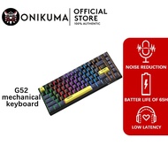 ONIKUMA G52 82 KEY keyboard, cute keyboard tricolor keyboard High Appearance Keyboard  Cool keyboard