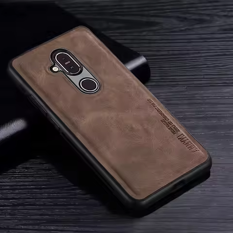 Simple pattern Silicone Soft TPU bumper Case For Nokia X7 Leather Case For Nokia 5 6.2 7.1 7.2 8.1 P