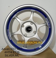 ADVAN RG1 NEW SPORT RIM 15X7 4H100 &amp; 4H114 WHEELS (1 SET)