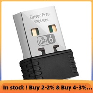 Wireless WiFi 6 Adapter AX286 802.11Ax 2.4GHz Free Driver USB Network Card for Win7/10/11 Computer M