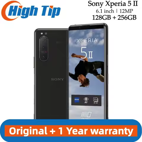 Original Unlocked Sony Xperia 5 II 5ii 6.1'' 8GB +128GB 256GB ROM NFC 12MP*3 Snapdragon 865 Octa Cor
