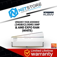 KLEVV URBANE V RGB 6000MHz CL30 48GB (24GBx2) DDR5 GAMING MEMORY - WHITE - KD5KGUD80-60A300M