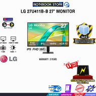 [ผ่อน 0% 3 เดือน]LG 27U411B-B 27" MONITOR (IPS FHD 144Hz)/ประกัน 3 Years