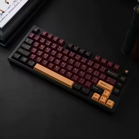 GMK Red Samurai Keycaps Cherry Profile PBT 143 Keys for Mechanical Keyboard with French German Arabi