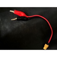 Cable xt60 (female) to crocodile claw, for motorcycle break in (skyrc nc2500 Pro; Record BusterGFORC
