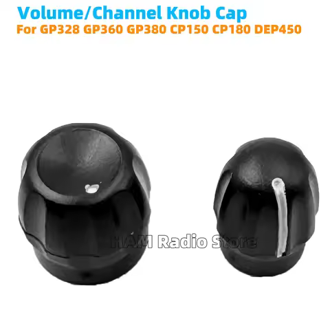 1Pair Volume+Channel knobs for Motorola Radios CP150 CP180 EP450 DEP450 GP328 GP338 GP340 GP339 GP36