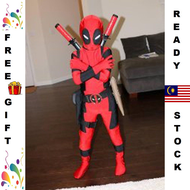 [ Fitrhino ] Kostum Deadpool Spiderman Kids cosplay Baju kanak kanak topeng superhero mask Budak Costume Spiderman