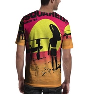 Dsquared2 Fullprint T-SHIRT Polyester Material Jersey RARE T-SHIRT New Casual Tees Full Print