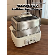 ALLDAY PRO 1500W 全白钢多功能双层电蒸锅｜可火锅功能 /ALLDAY PRO 1500W  Stainless Steel  Multifunction Electric Steame