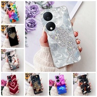 Clear For Honor X7B CLK-LX1 CLK-LX2 CLK-LX3 Phone Cover For Honor X7B 5G Case Luxury Butterfly Love 