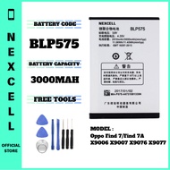 NEXCELL Bateri Serasi untuk Oppo Find 7 Find 7A X9006 X9007 X9076 X9077 Battery BLP575 ( 3000mAh )