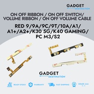 RED 9/9A/9C/9T/10A/A1/A1+/A2+/K30 5G/K40 GAMING/PC M3/S2 - On off / volume ribbon / side ribbon / sw