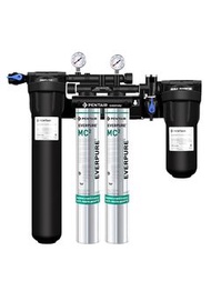 Pentair Everpure 濾水器全套 2 - 4 聯系統 - 雙水壓錶 - 商用 咖啡店茶店 首選