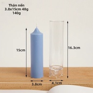 Khuôn Làm Nến DIY - Khuôn Làm Nến Nhựa Acrylic Hình Trụ 7.5Cm/10Cm/15Cm Với Đầu Dẹt Và Thiết Kế Đạt 