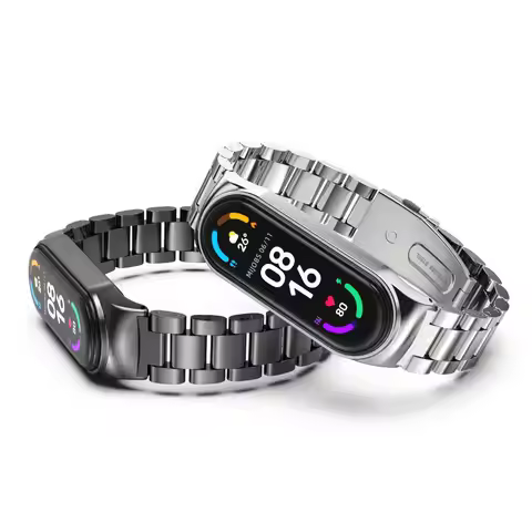 UTHAI M8 Metal Strap For Mi Band 8 7 6 5 4 3 Bracelet Watchband Replace Smart Watch for Xiaomi Mi Ba