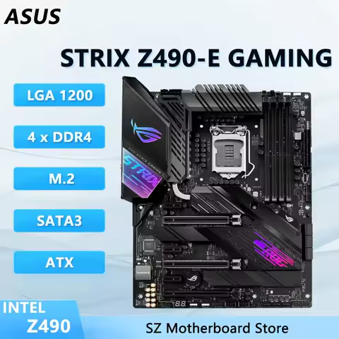 STRIXZ490-E GAMING Z490 LGA 1200 carte mère prise en charge i9-10900K/11900K i7-10700K i5-10600K/116