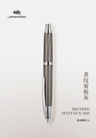 ขายดี🔥JINHAO 10ปากกาหมึกซึมพับเก็บได้ F โลหะสีดำด้าน A2เขียนปากกาหมึก A1อุปกรณ์สำนักงานเครื่องเขียนด