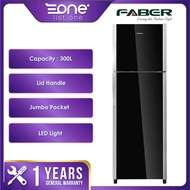 Faber 300L 2 Door Refrigerator FRIGOR 308BK | Fridge | Peti Sejuk