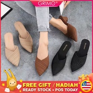 READY STOCK💝GRIMO Elite Mid Heel Women’s Kasut Wanita High Heels Perempuan Cantik Murah Shoes Shoe k