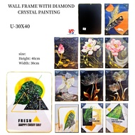 [VS] WALL FRAME WITH DIAMOND CRYSTAL PAINTING ( U-30x40/2520-30X40)