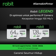 RABIT Micro SD Card 64GB 128GB 100MB/s Legend Series Memory Card CCTV Universal Memory Card CCTV