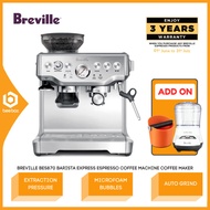 Breville BES870 Barista Express Espresso Coffee Machine Coffee Maker (Bean) - Silver