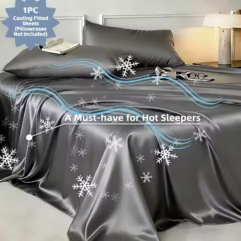 Solid Color Silk Fitted Bed Sheet Luxury Satin Mattress Cover Breathable Bedding For Single Double B