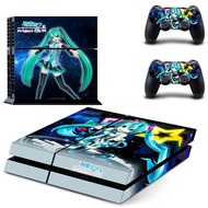 Vinyl Sticker PS4 Skin Decal Sticker For PlayStation4 Console and 2 controller skins - Hatsune Miku