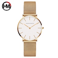 Gold white dial 36mm diameter Japanese movement quartz watch women's watch waterproof women's watch*