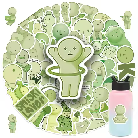 54Pcs Smiski Stickers Vinyl Waterproof Stickers DIY Stickers Scrapbooking Phone Luggage Skateboard W