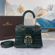 [Exclusive First Launch] Ceiling Level Belgium Delvaux Delvaux Brillant Crocodile Pattern Female Bag