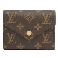 Louis Vuitton LV M62360 Victorine 新版經典花紋扣式錢短夾.粉