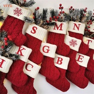 Christmas Socks Home Xmas Gifts Decorations For Home Xmas Gift Gift Bag Creative Christmas Knitting Stocking Christmas Tree Pendant vrru