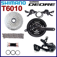 Shimano DEORE 3x10 Speed Groupset T6010 Crankset 48T-36T-26T HOLLOWTECH II MTB 3x10s Set